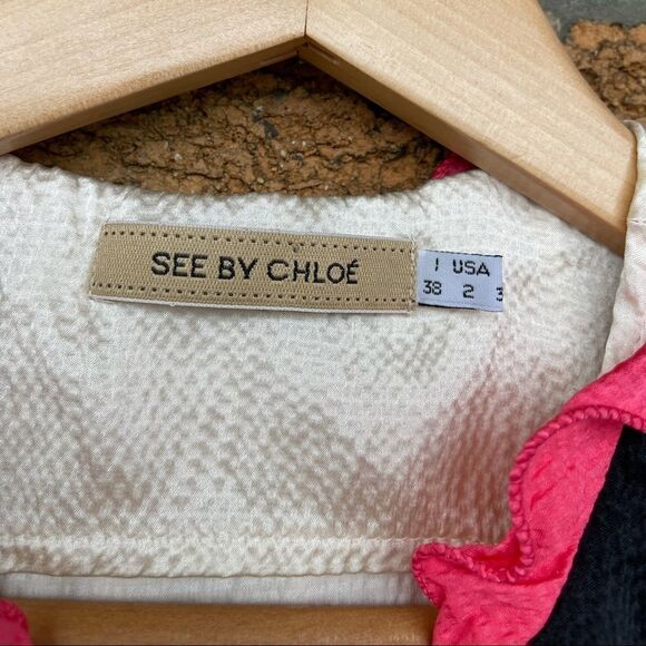 See by Chloe silk mini dress size 2 - Picture 4 of 8